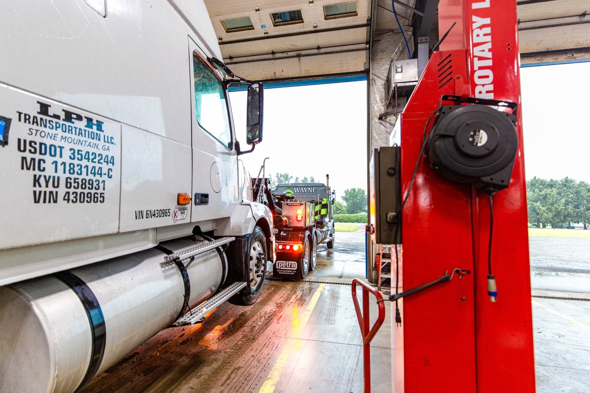 DOT inspection documentation and sticker application