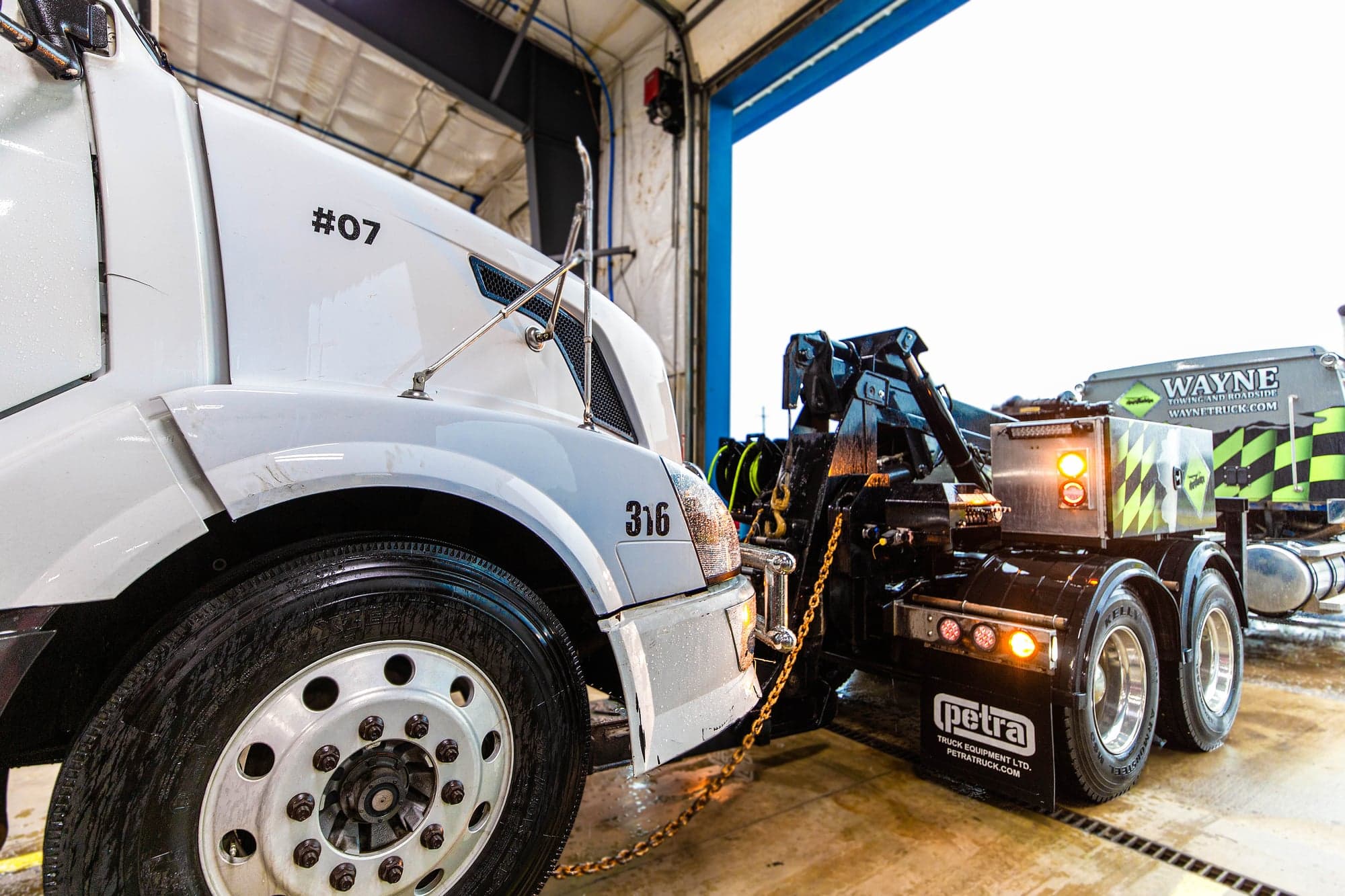 Trailer DOT inspection at certified inspection station