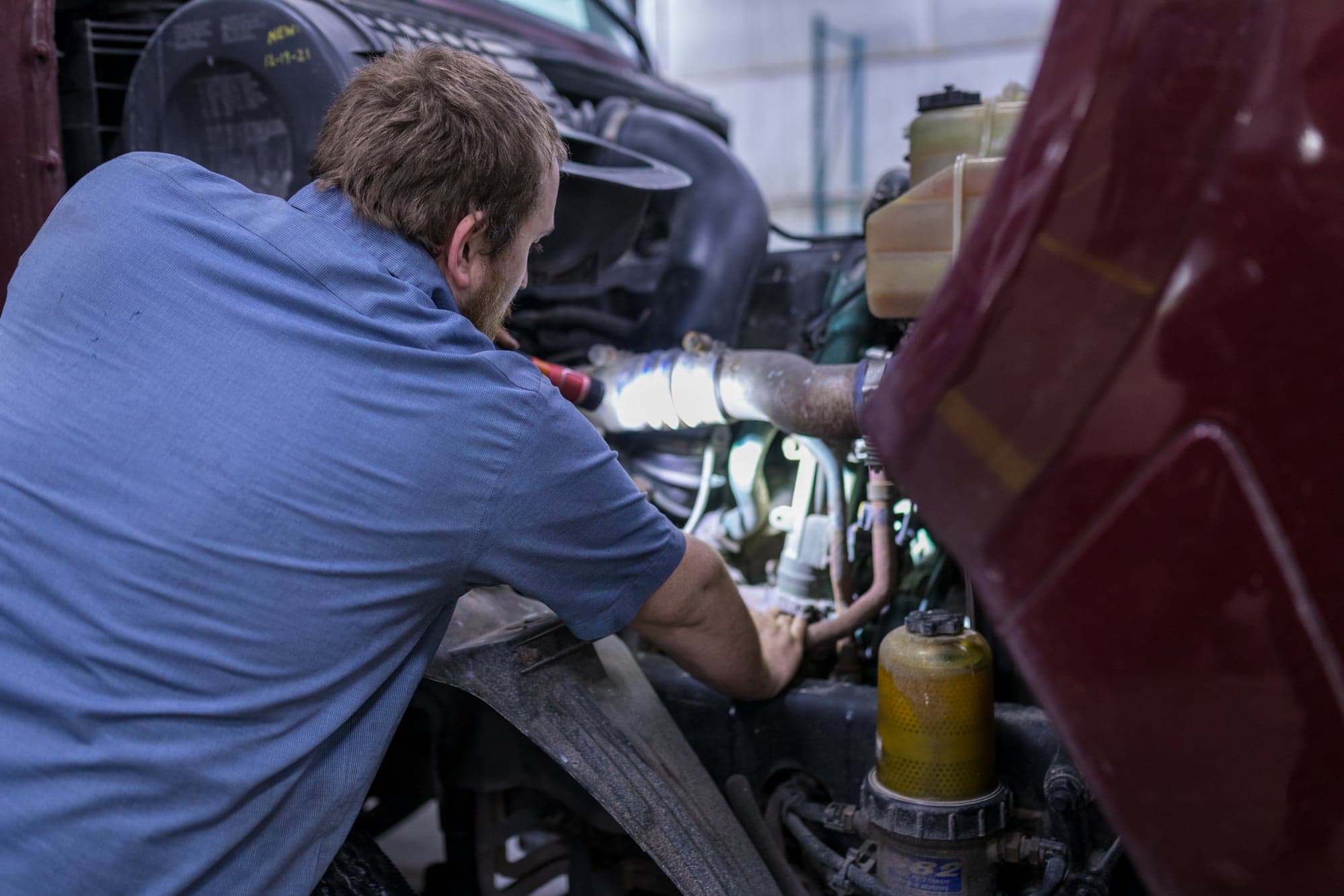 EGR valve cleaning and emission system service