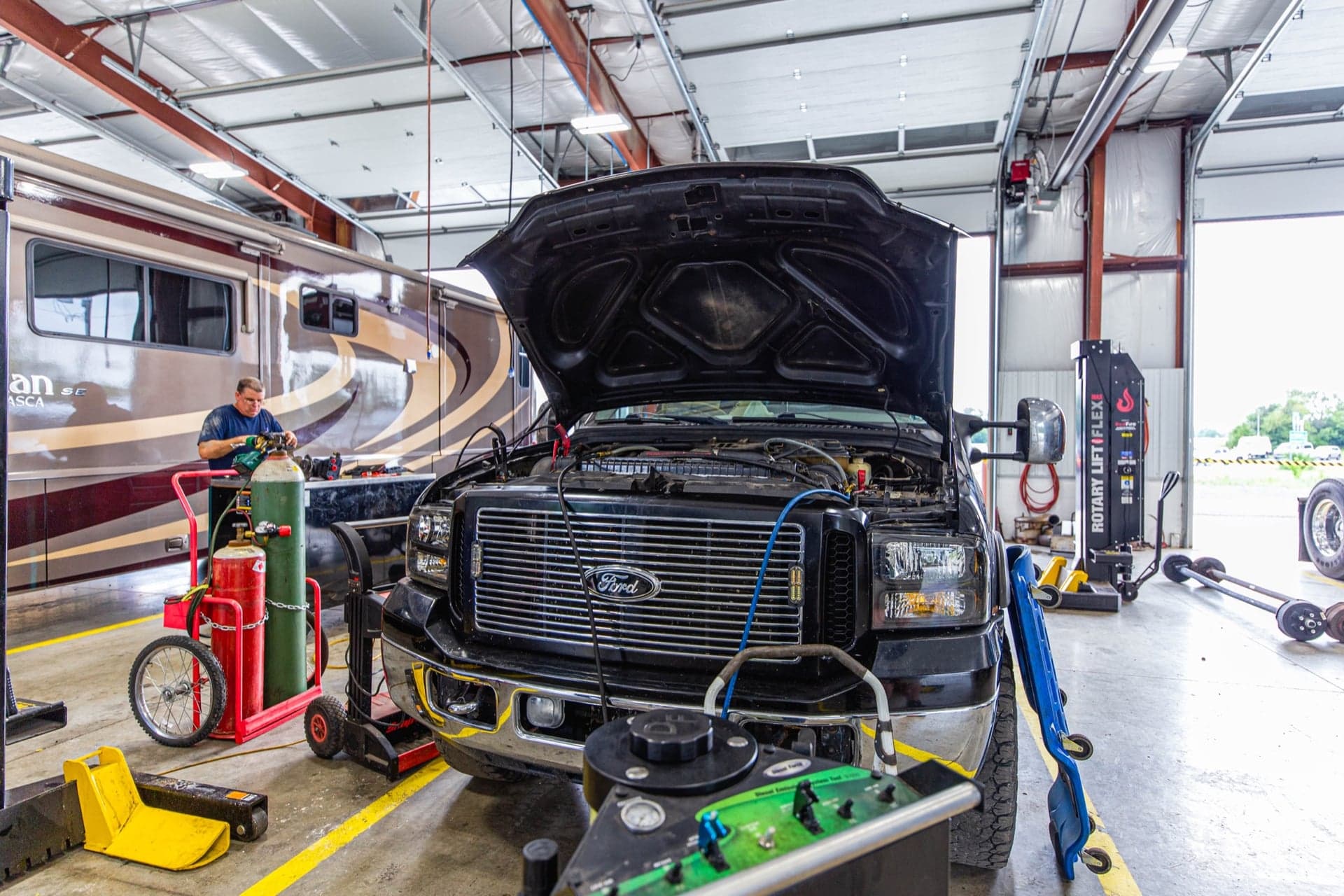 Truck heating system service and heater core replacement