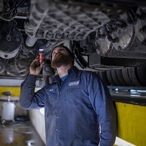 Fluid service and level checks for all truck systems
